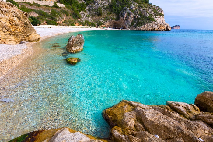 Bãi biển Cala Granadella - những bãi biển đẹp nhất Tây Ban Nha