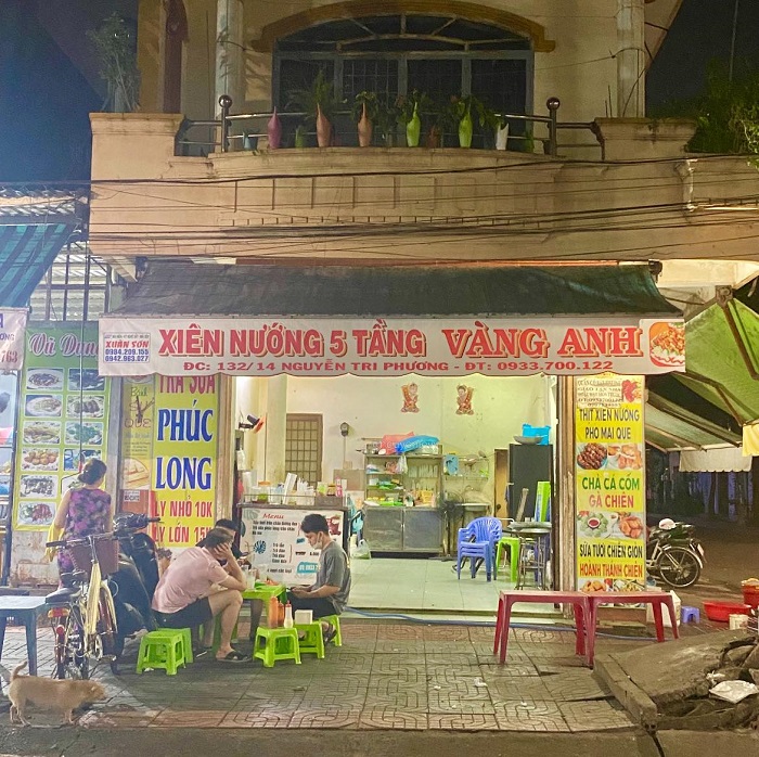 Ăn vặt đường Nguyễn Tri Phương Vũng Tàu - quán 5 tầng