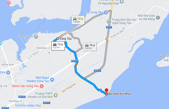 How to go to Doi Nhai Beach Vung Tau?