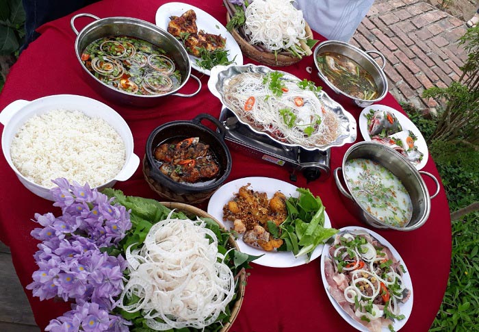 Vườn du lịch sinh thái Giáo Dương - Bữa ăn dân dã