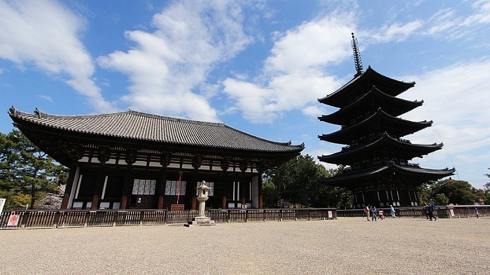 Chùa Kofuku-ji là địa danh nổi bật ở thành phố Nara Nhật Bản