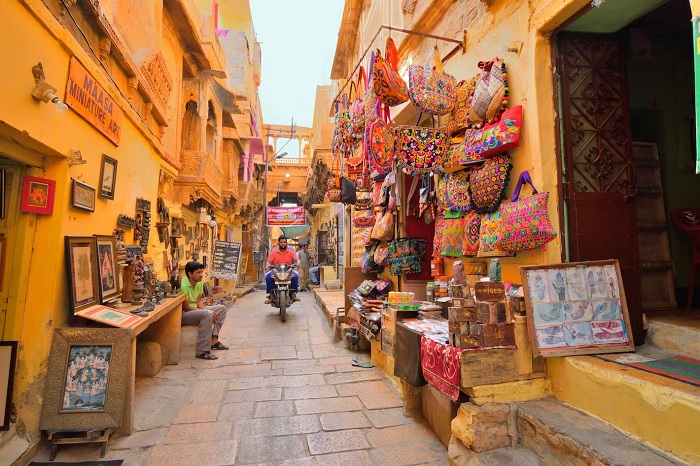 Đường phố ở pháo đài Jaisalmer - địa điểm du lịch Jaisalmer