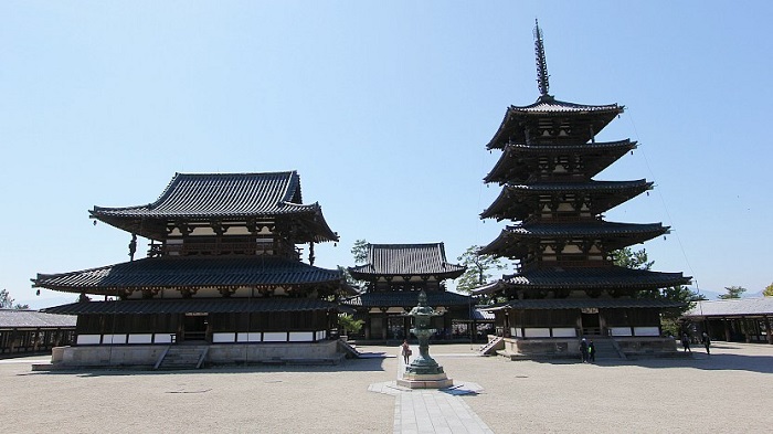 Chùa Hōryū-ji là địa danh nổi bật ở thành phố Nara Nhật Bản