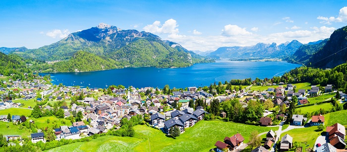 Vẻ đẹp của làng St. Gilgen Áo