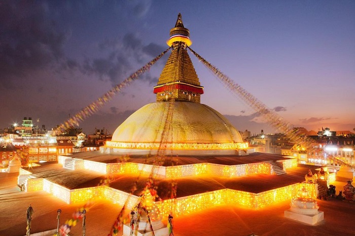 Boudhanath là ngôi chùa đẹp ở châu Á nằm tại Nepal