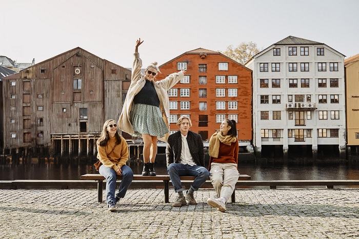 Phố cổ Bakklandet - du lịch Trondheim