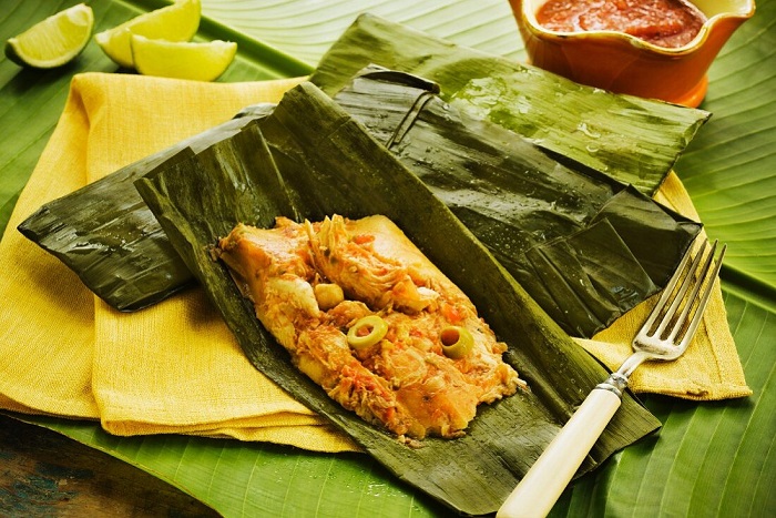 Tamales là món ăn ngon ở El Salvador