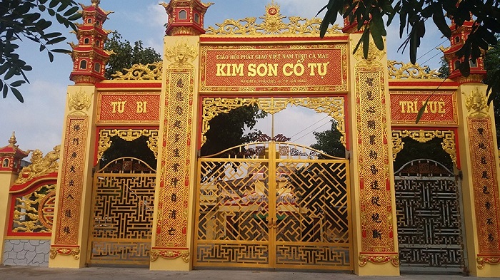 Chùa Kim Sơn nổi tiếng không kém chùa Thành Linh Cà Mau