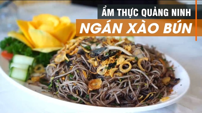 đặc sản Uông Bí Quảng Ninh - Bún xào ngán