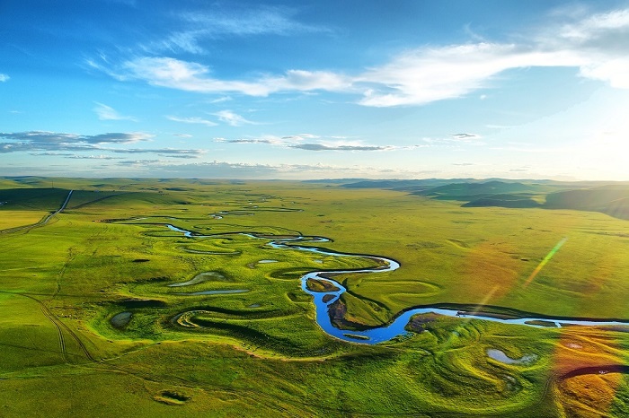 Sông Morigele là điểm tham quan ở đồng cỏ Hulunbuir