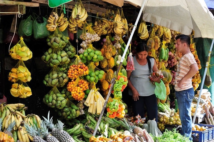 Mua một số thực phẩm địa phương tại Chợ Leticia Colombia là điều cần làm khi du lịch Leticia