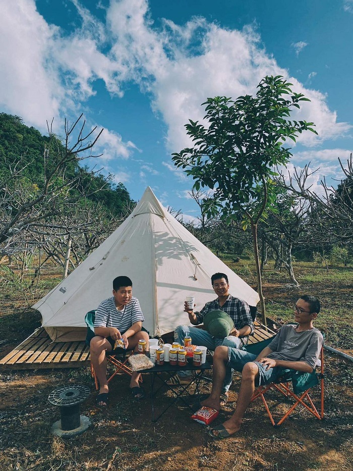 Khu cắm trại Moc Chau Campfire thích hợp với những chuyến đi ngắn