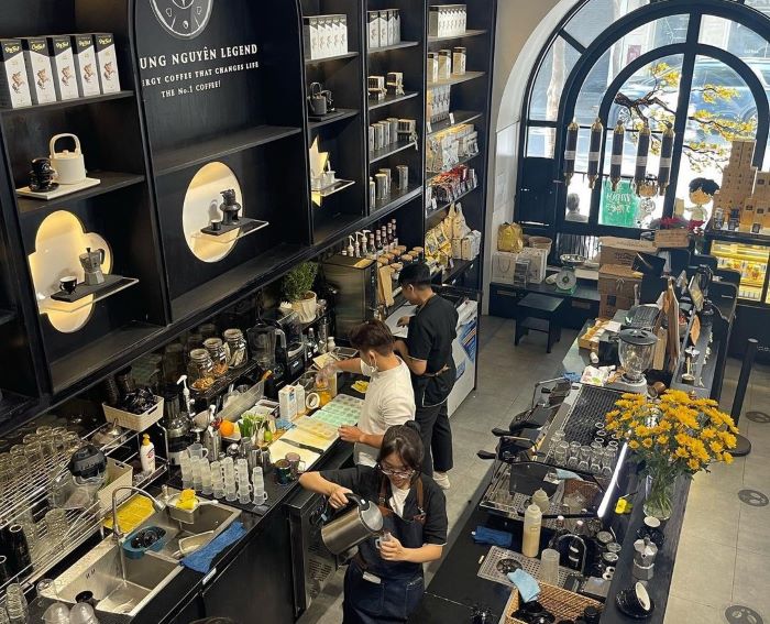 quán cafe gần sân bay Nội Bài - Cafe Trung Nguyên