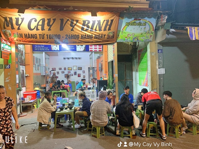 quán mì cay ngon ở Hà Nội - Mỳ Cay Vy Bình