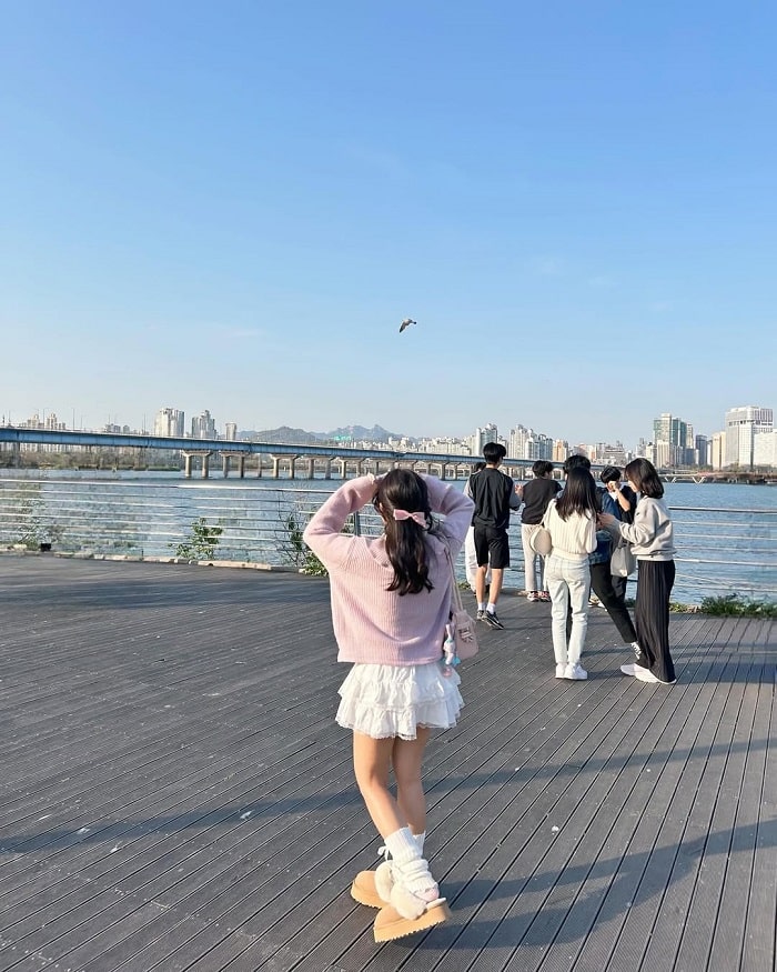 Check in công viên Yeouido Hàn Quốc