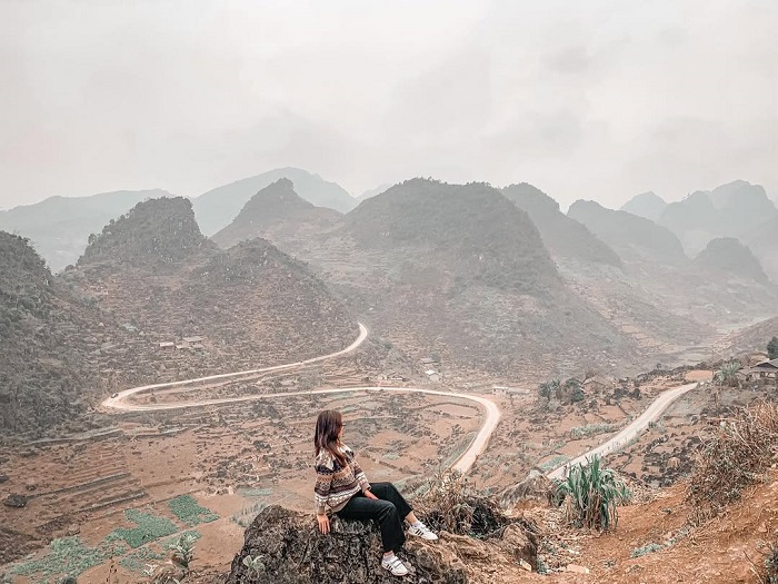 Dốc chữ M Hà Giang dài khoảng 3 km