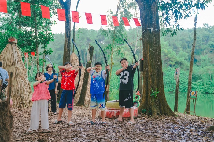 đồi thông hồ Đồng Chương Ninh Bình - Bắn cung