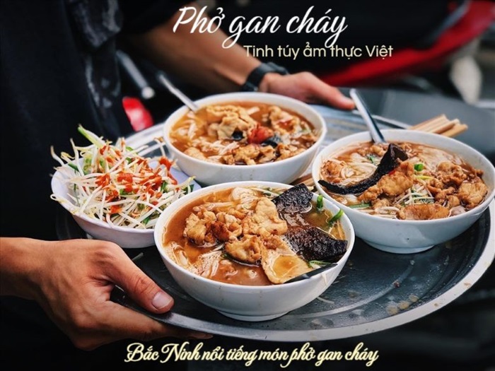 foodtour Bắc Ninh - Phở gan cháy 
