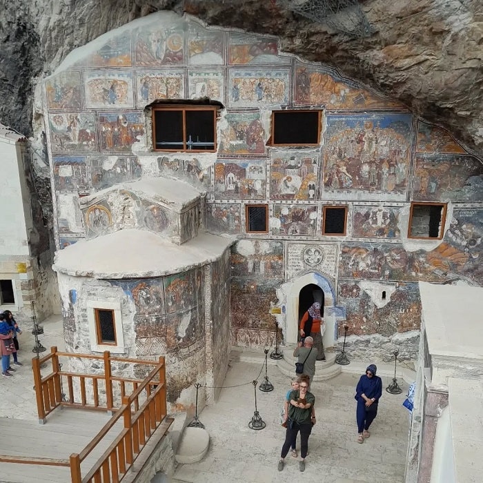 Những bức họa cổ đại ở tu viện Sumela Thổ Nhĩ Kỳ