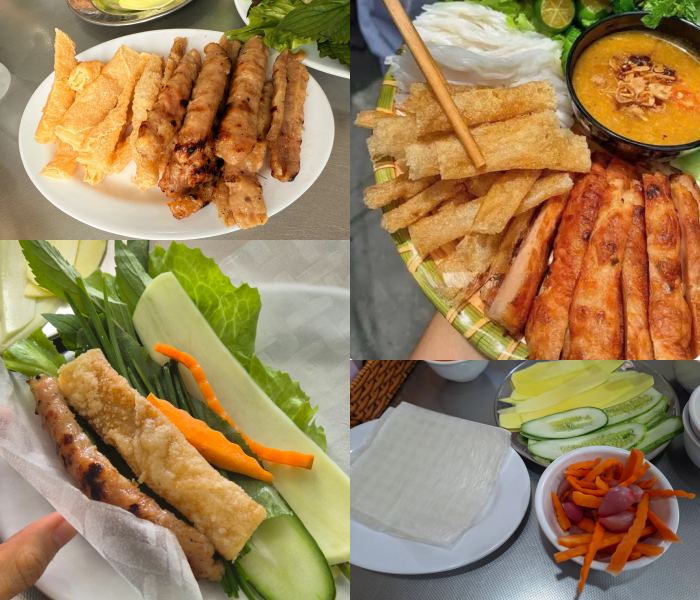 món ăn local ở Nha Trang nem nướng 