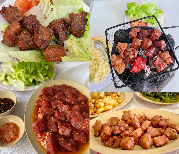 món ăn local ở Nha Trang bò nướng