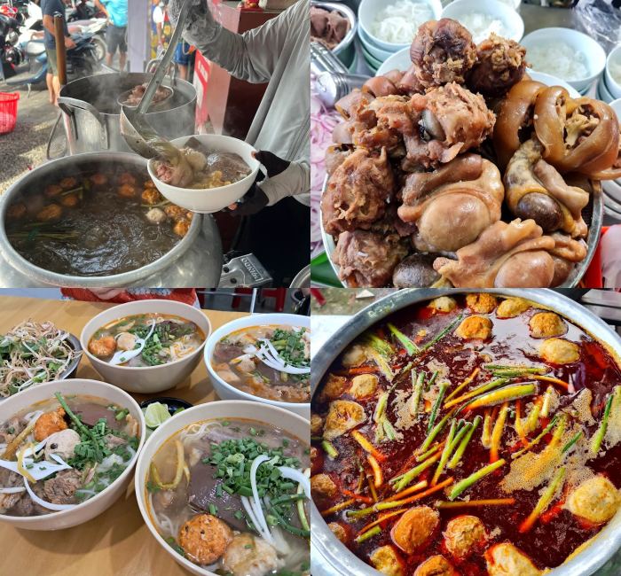 Ăn vặt đêm Huế chỗ nào ngon bún mỹ tâm 