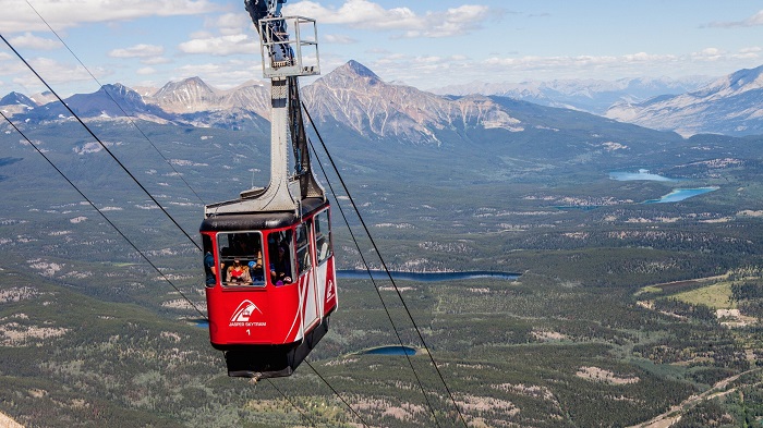 Cáp treo Jasper SkyTram là điều nên làm và xem ở vườn quốc gia Jasper Canada