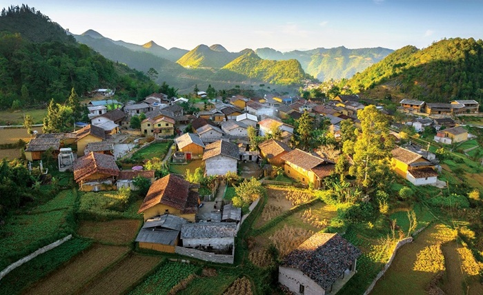 Homestay đẹp ở Hà Giang phải nhắc tới làng văn hóa du lịch Lô Lô Chải - Ảnh: Internet