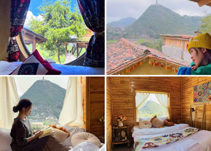Không gian phòng ngủ ở homestay Lô Lô Chải - Ảnh: Fanpage À Lôi Homestay Lô Lô Chải & Đồng Văn Hà Giang