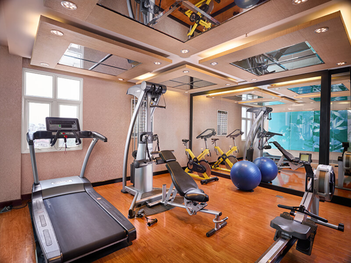Phòng tập gym ở Silk Path Grand Resort & Spa - Ảnh: Sa Pa