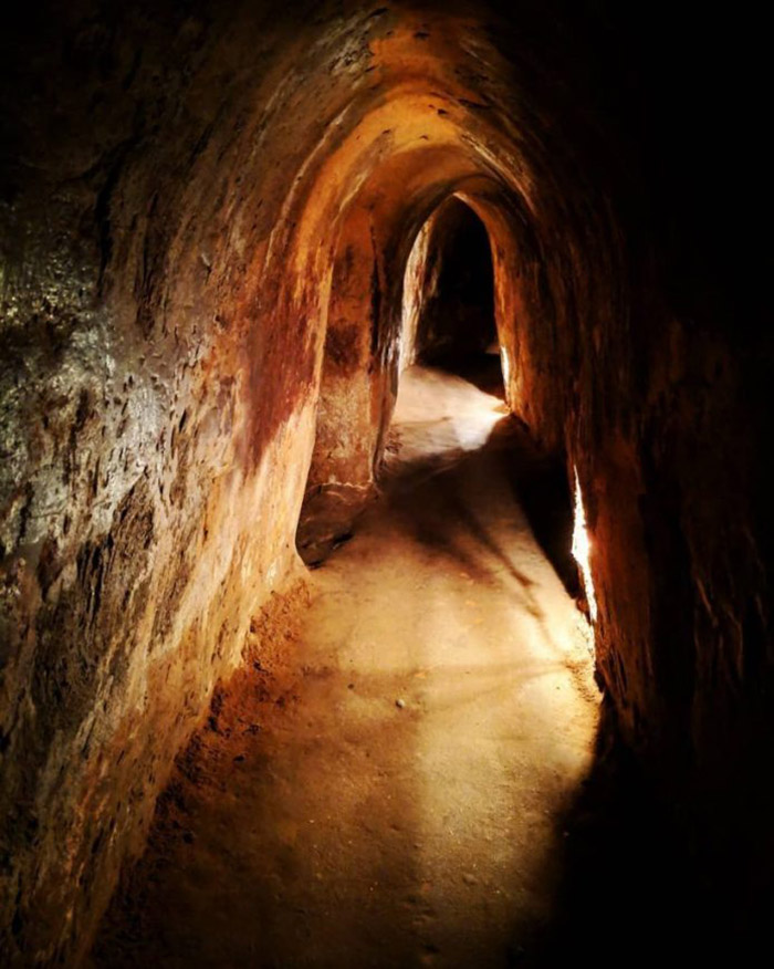 Visit the relic of Cu Chi tunnels - a corner of the tunnel