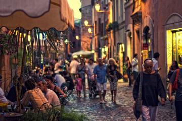 Lạc lối trong khu phố cổ Trastevere thành Rome