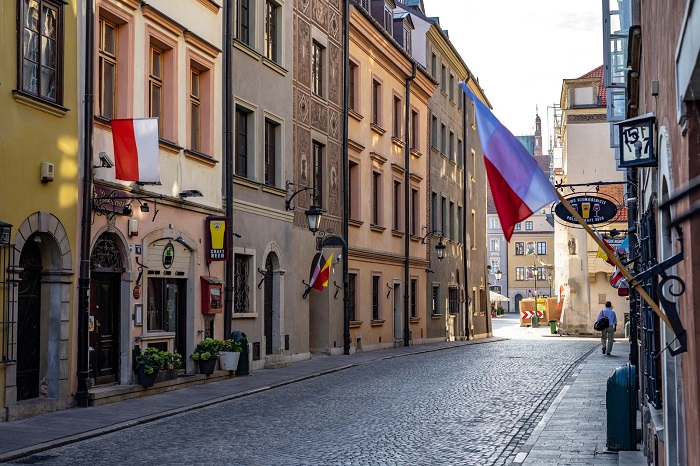 Đường phố ở phố cổ Warsaw  - Phố cổ Warsaw