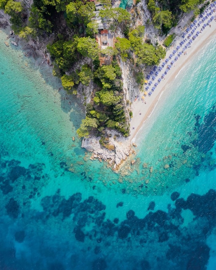 Bãi biển Tsamadou - du lịch đảo Samos Hy Lạp