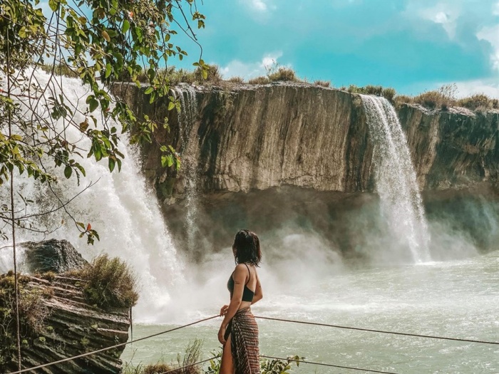 Beautiful waterfall in Dak Lak Dray Sap