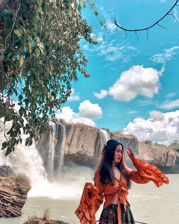 Beautiful waterfall in Dak Lak Dranur