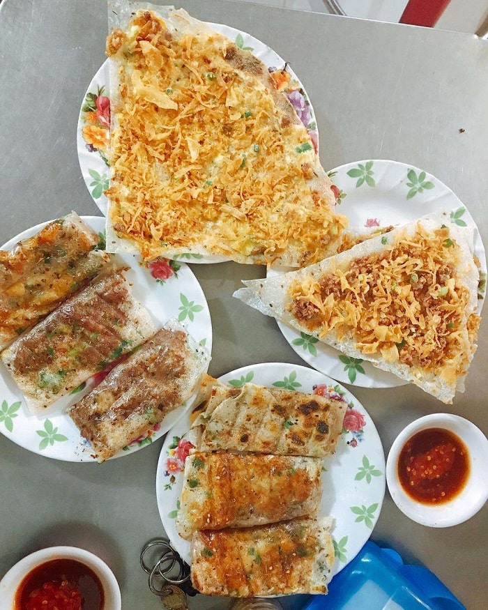 Bánh tráng kẹp Dì Hoa - quán bánh tráng kẹp ngon ở Đà Nẵng nổi tiếng 