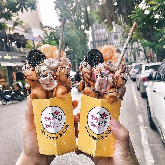 hàng kem ngon Hà Nội - Take Eat Easy Ice-cream Cafe