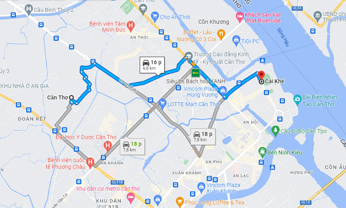 Hoa Su Can Tho tourist area - how to get there