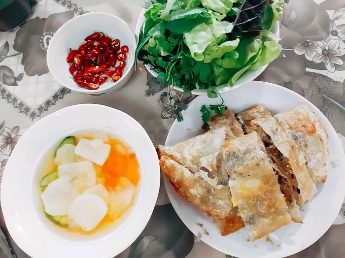 quán ăn vặt Nam Định - bánh gối Nam Định