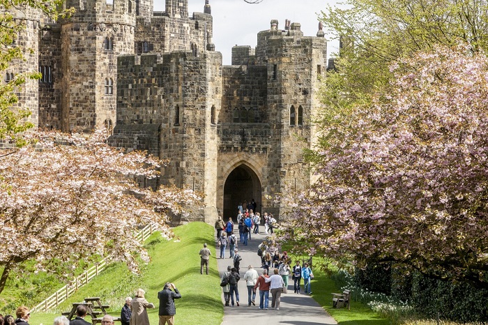 Lâu đài Alnwick  lâu đài đẹp ở Anh