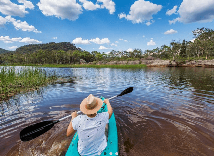 Chèo thuyền kayak tại Đầm lầy Ganguddy - Dunns là trải nghiệm du lịch thú vị ở thị trấn Mudgee