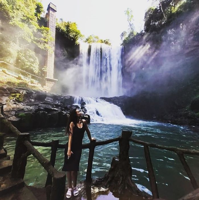 Damb'ri beautiful waterfall in Bao Loc
