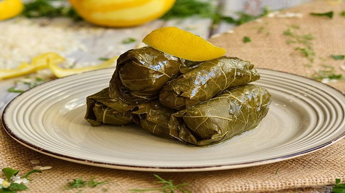 Món ăn từ lá nho - du lịch Halkidiki