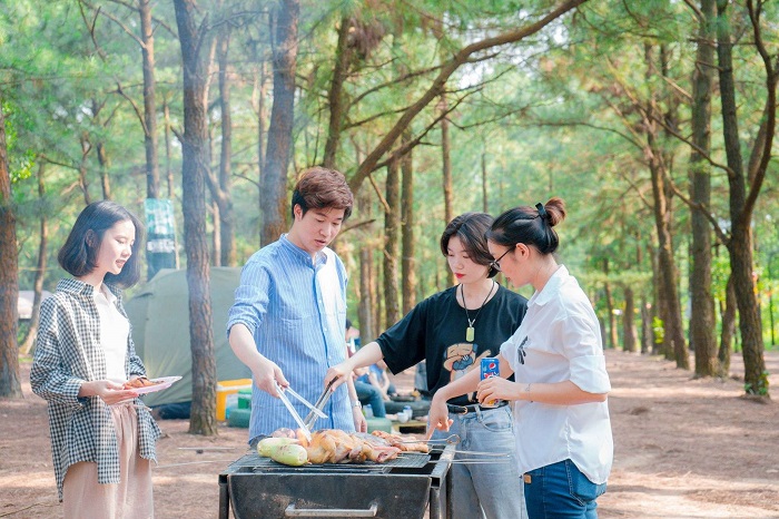 khu sinh thái Thiên Phú Lâm - cắm trại