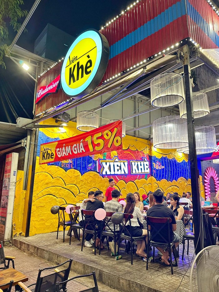 Các quán ăn ngon đường Lê Văn Thọ  - quán nướng Xiên Khè