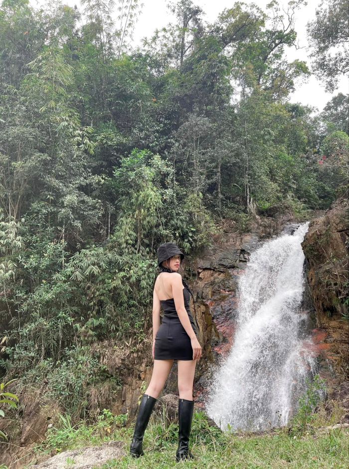 Beautiful waterfall in Bao Loc