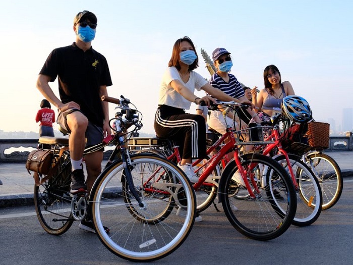 thuê xe đạp Hồ Tây - HanoiCycling