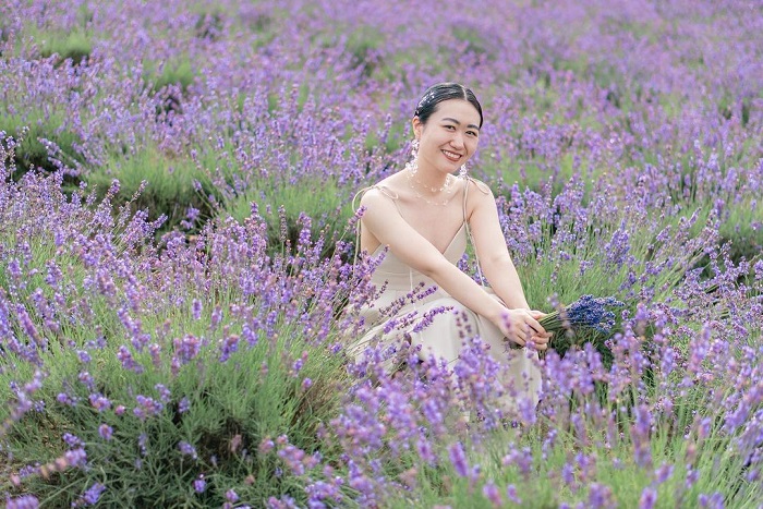 Cánh đồng hoa oải hương Hinode là điểm ngắm cánh đồng hoa oải hương tại Hokkaido