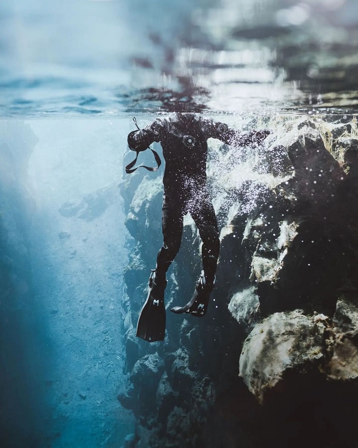 Rãnh Silfra là điểm đến ít người biết ở châu Âu nằm giữa hai lục địa Âu - Mỹ